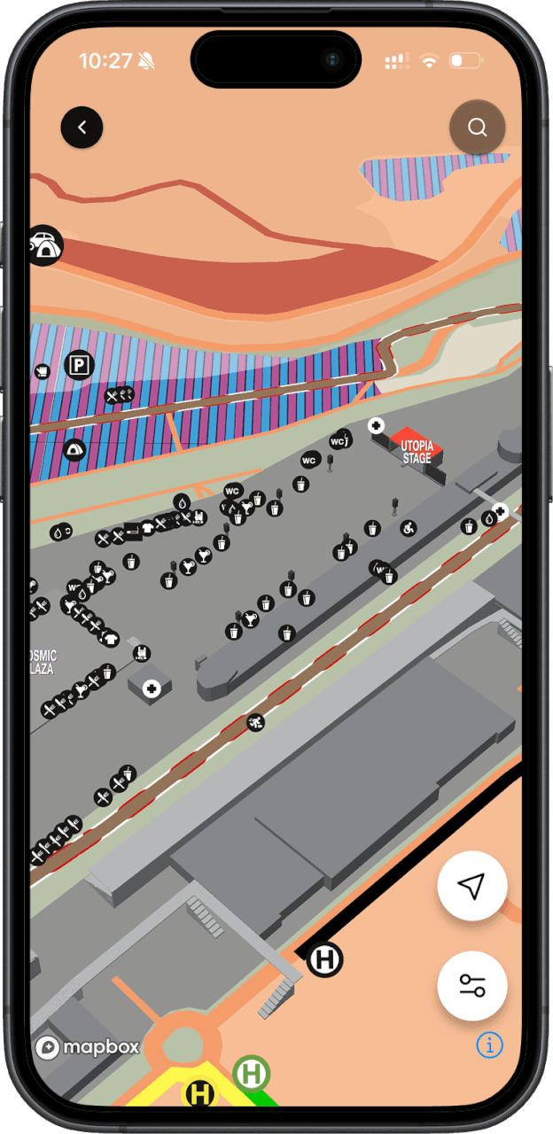 Smartphone with 'Rock am Ring'-App